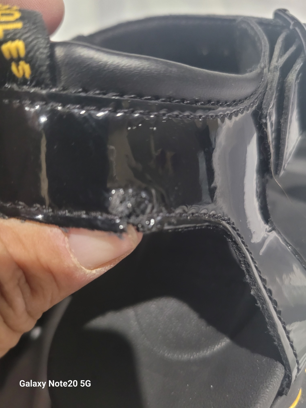 Dr. Martens Blaire Black Patent Leather Platform Sandals Size US 8 / UK 6 - Picture 9 of 10